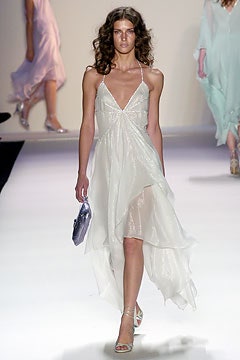 white silk sleeveless dress