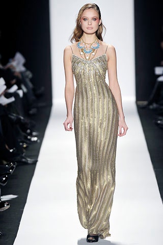 gold silk sleeveless gown