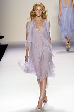 purple chiffon layered dress