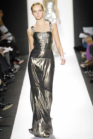 black and gold sequin gown