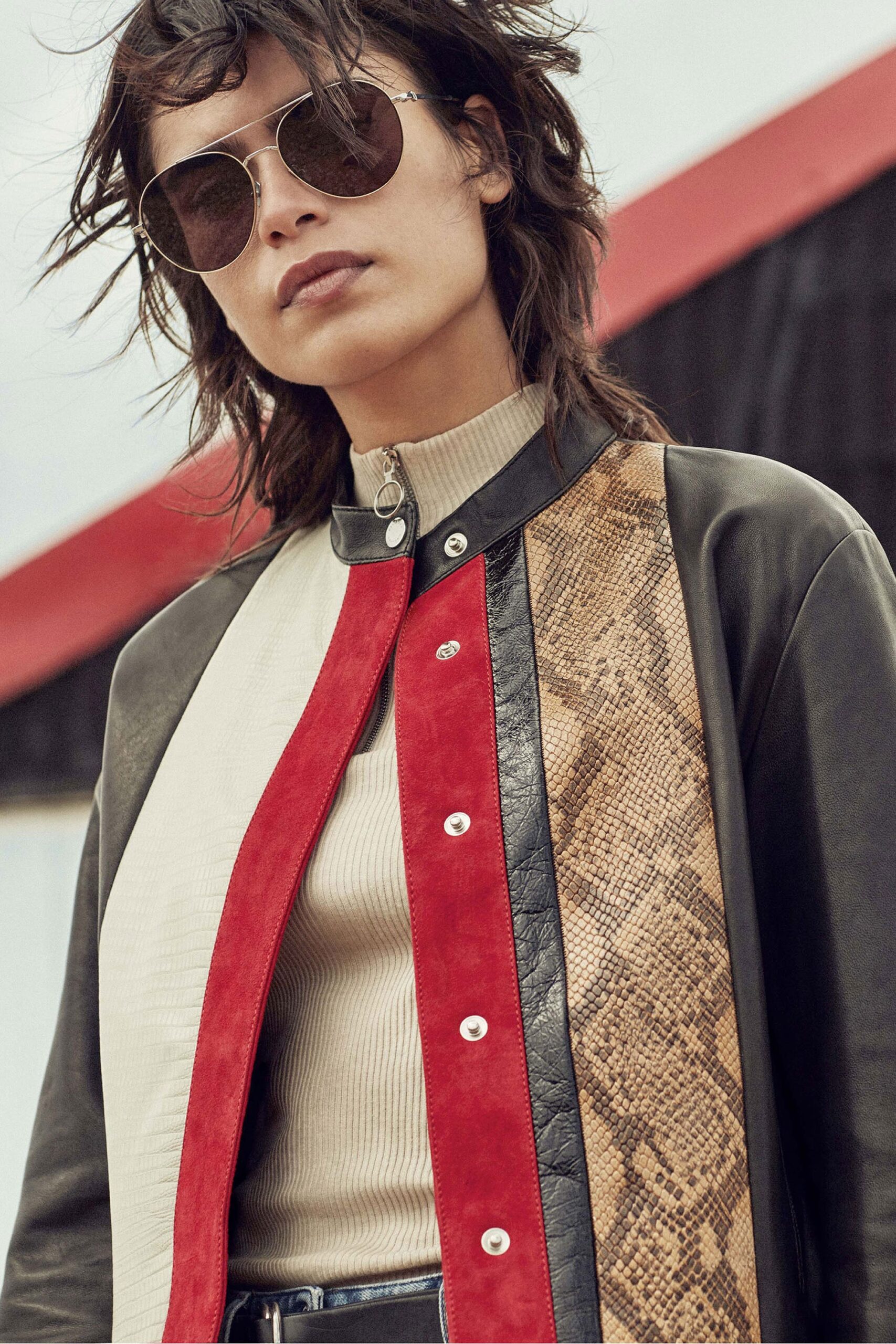 gold metallic sunglasses