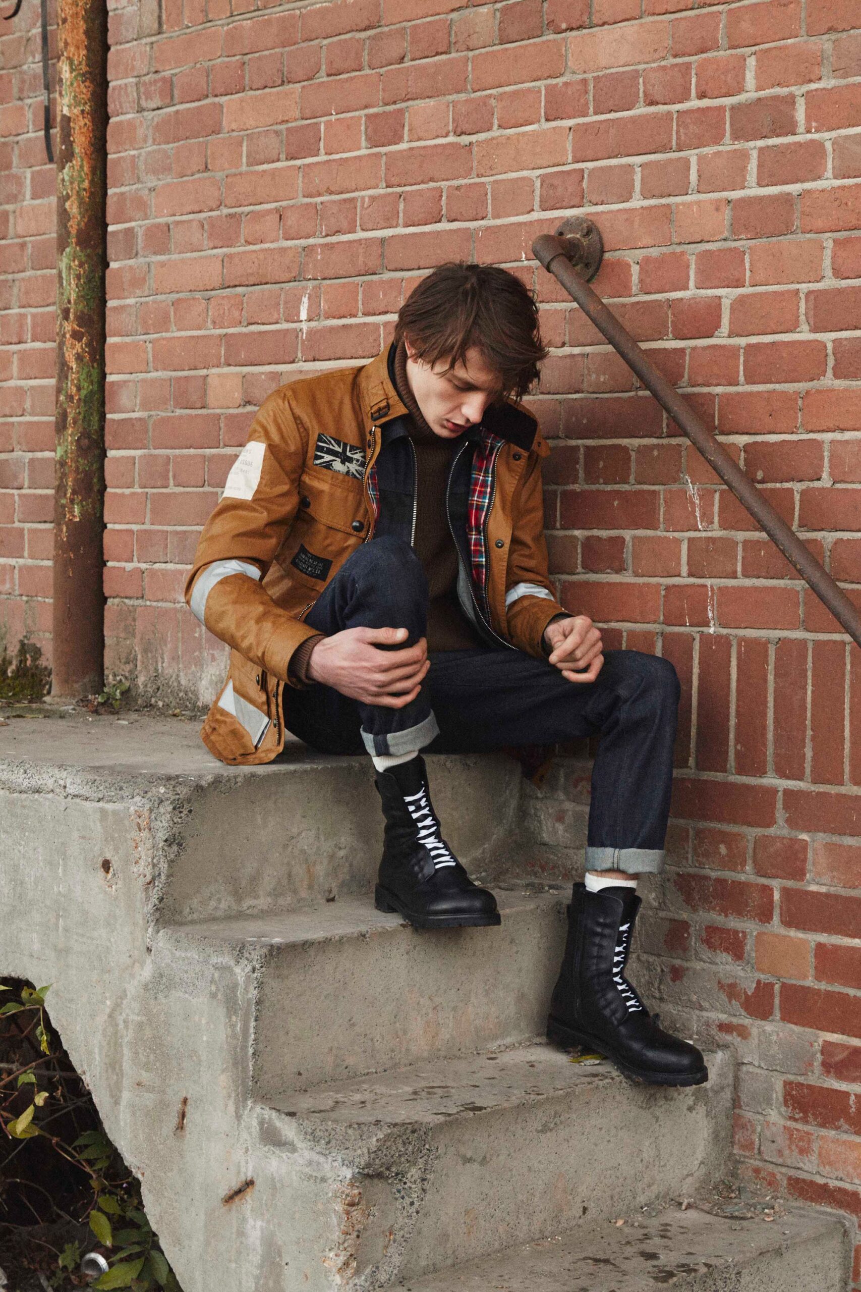 brown utility jacket