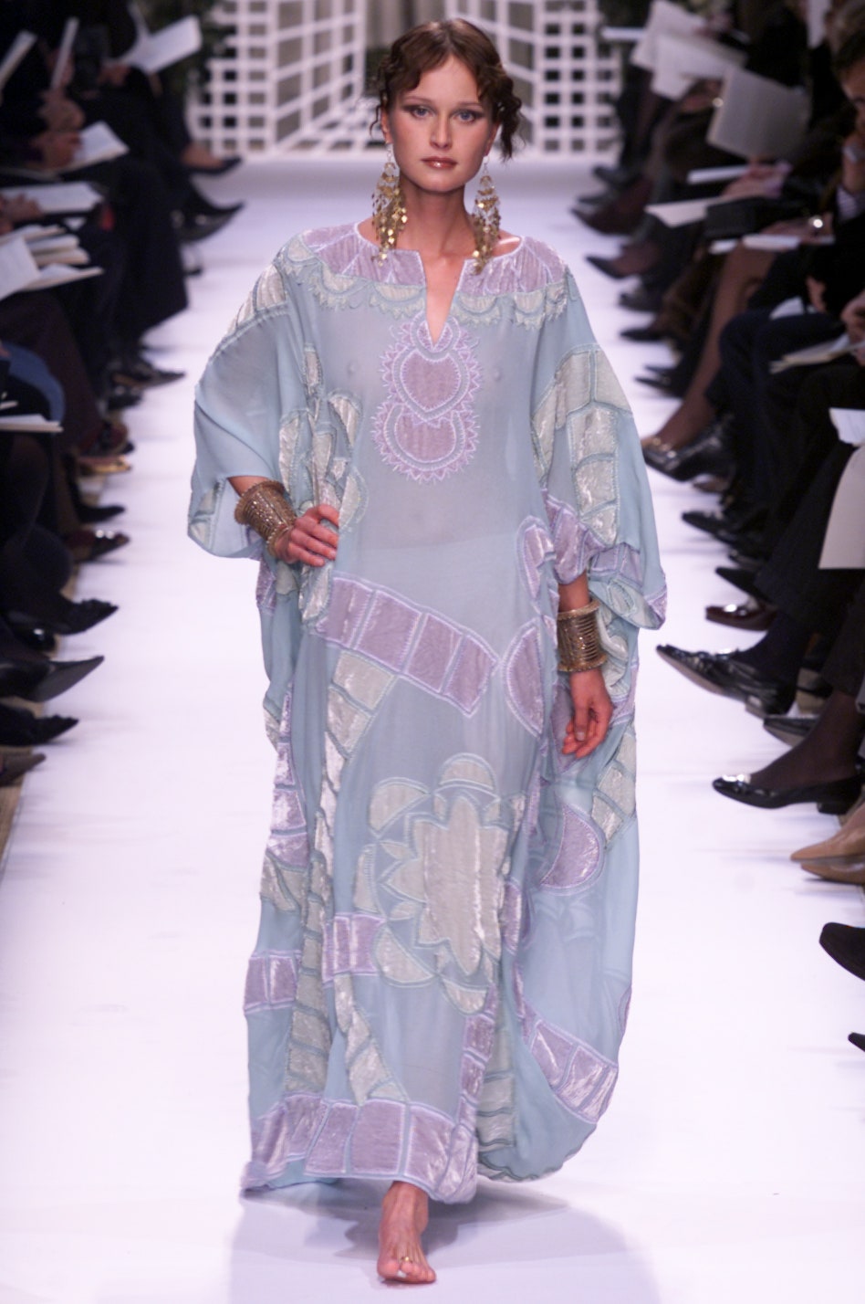 blue embroidered maxi dress