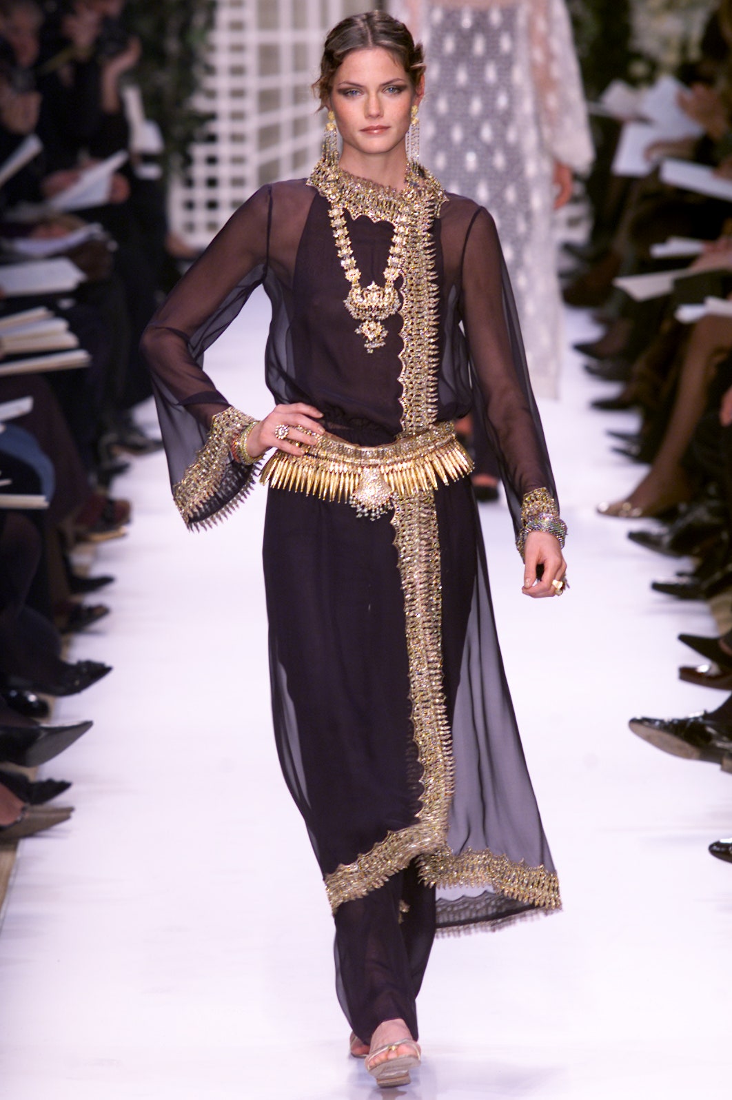 gold fitted embellished belt