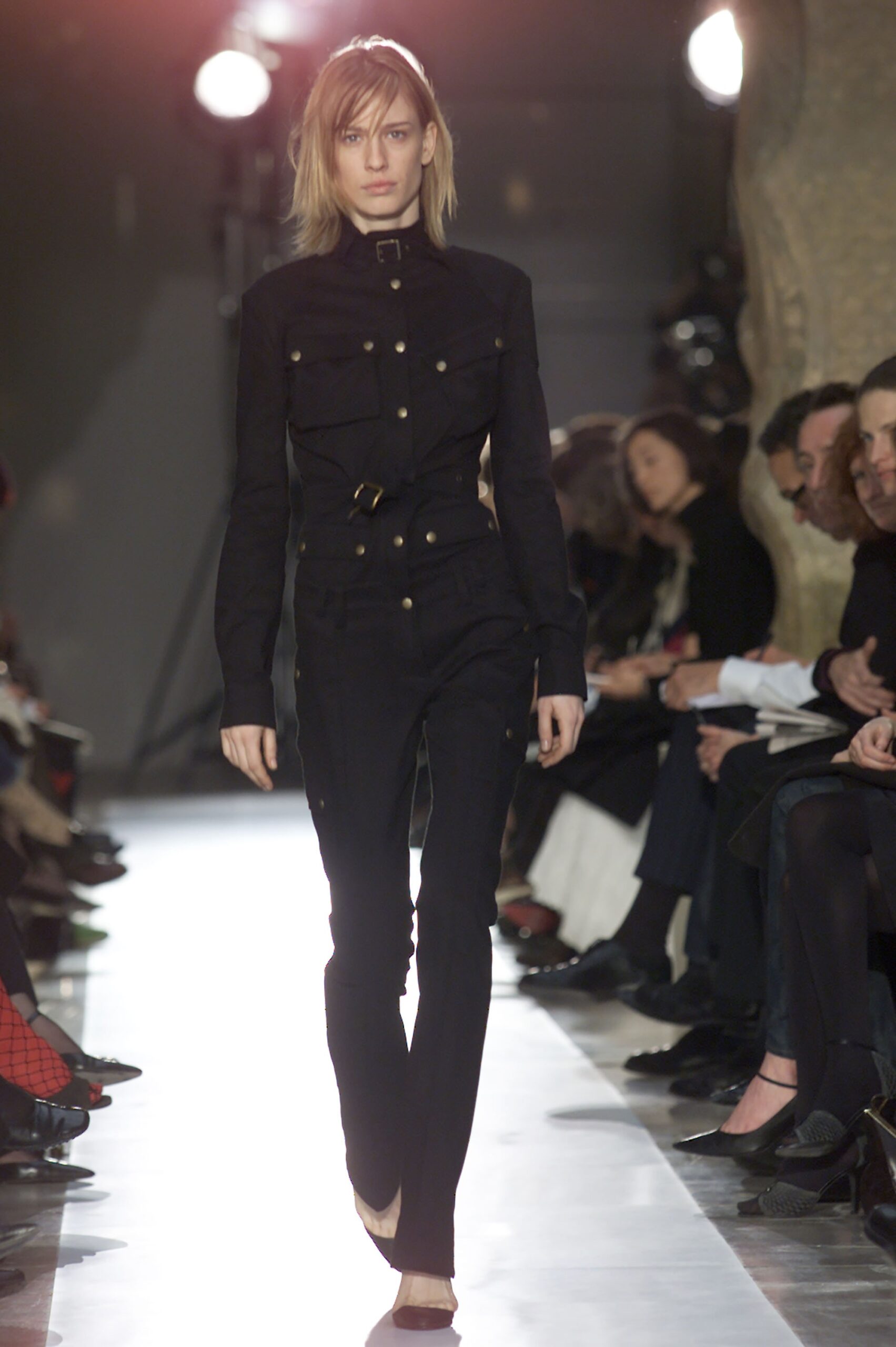 black fitted jumpsuit