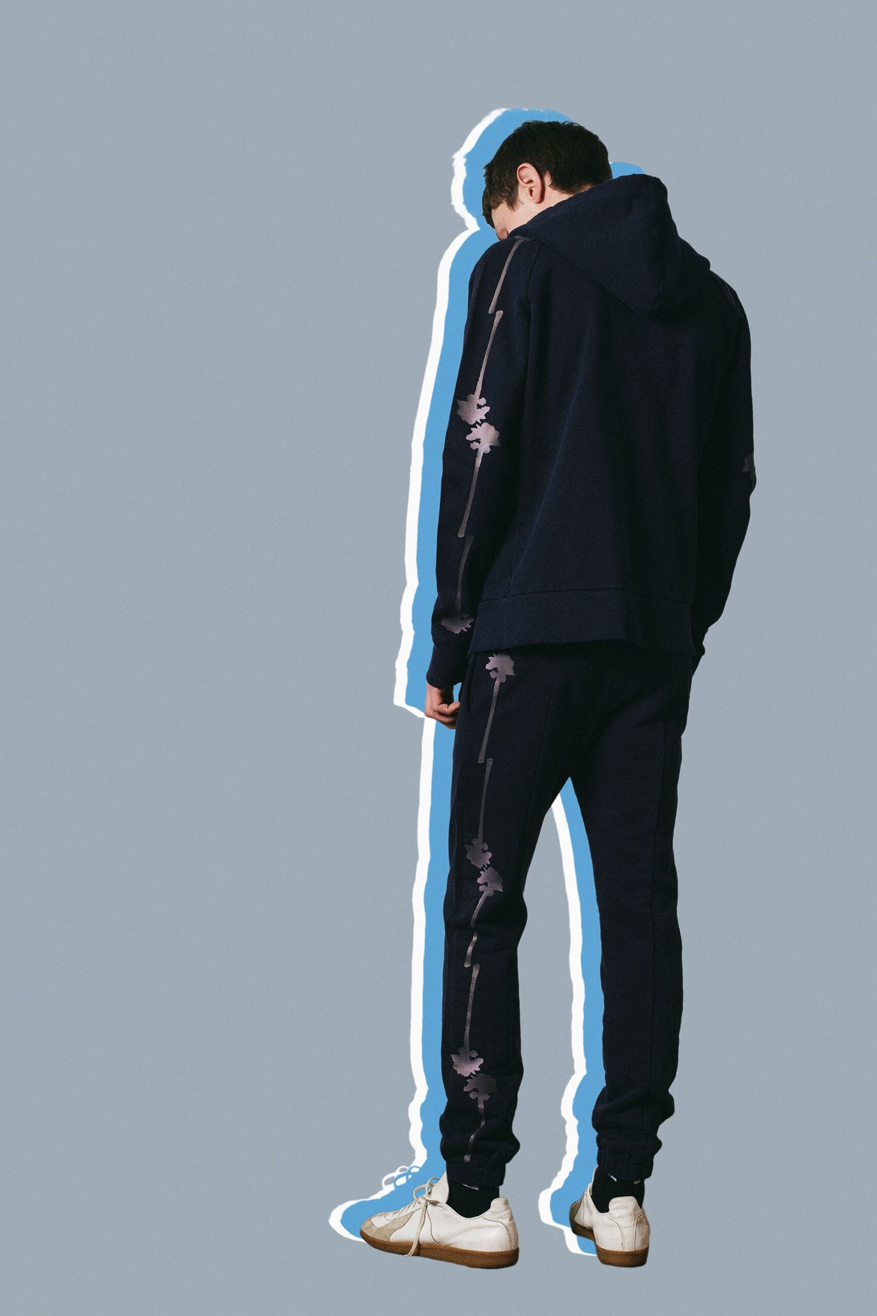navy relaxed hoodie and pants