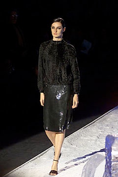 black velvet long-sleeve high-neck fitted textured top