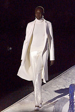 white wool long-sleeve collared fitted layered coat