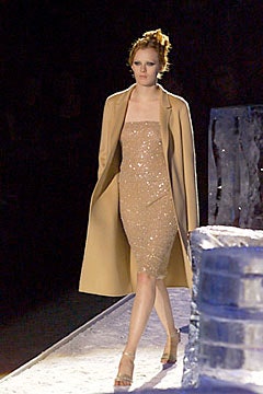 gold sequin strapless fitted pencil shiny dress