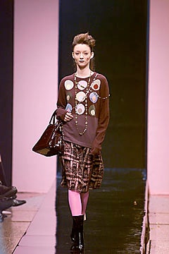 brown printed top with midi skirt