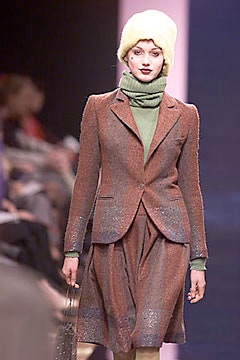 brown tweed tailored suit