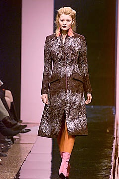 brown and black silk coat