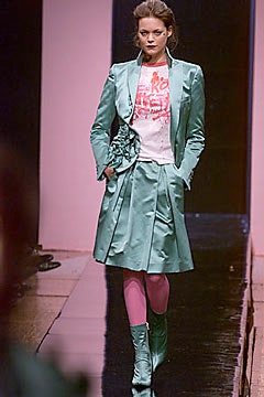 teal satin blazer and skirt