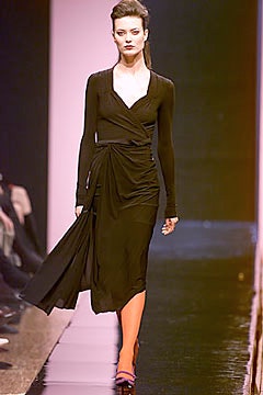 black silk fitted wrap dress
