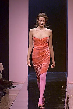 pink velvet fitted dress