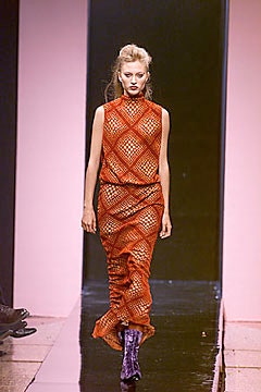 fitted red mesh midi dress