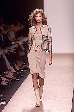 beige fitted dress with tailored jacket