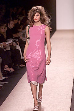 fitted pink sleeveless dress