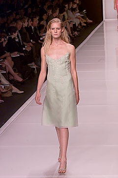 fitted green silk midi dress