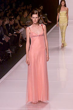 pink silk sleeveless gown