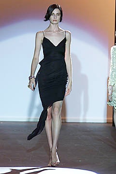 black silk sleeveless dress