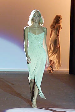 beige silk sleeveless dress