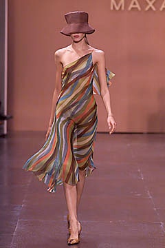 multi-colored silk midi dress with hat