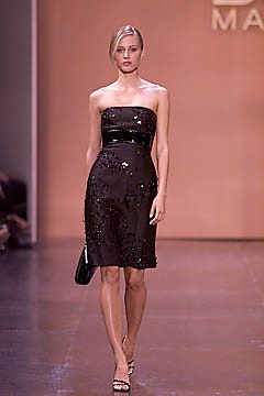 black beaded strapless dress