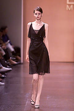 black silk sleeveless dress