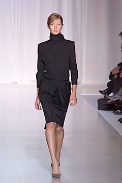 black silk fitted midi dress