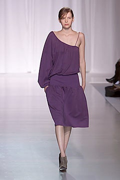 purple relaxed asymmetric dress