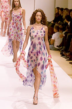 multi-colored chiffon dress