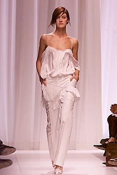 white silk sleeveless off-shoulder relaxed ruffled top
