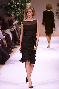 black silk sleeveless dress