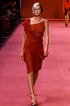 fitted red silk mini dress