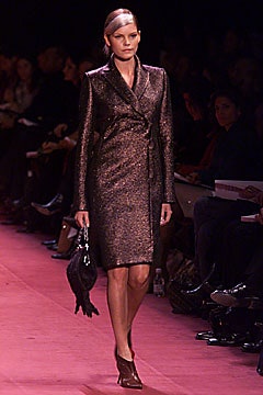 brown silk wrap dress