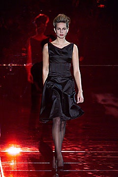black silk sleeveless dress