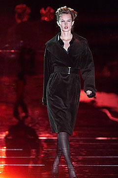 black velvet belted coat