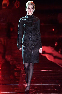 black tailored blazer and pencil skirt