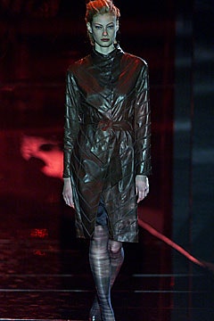 fitted black leather coat