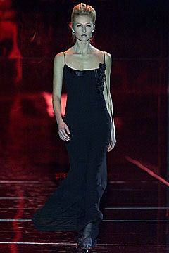 black silk sleeveless dress