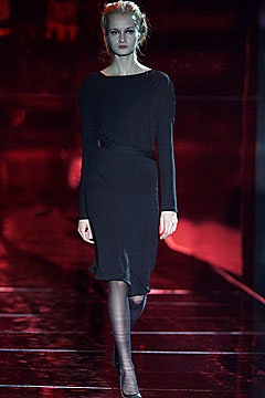 black silk fitted dress