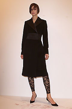 black belted tailored coat