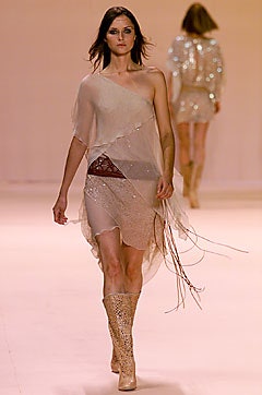 beige sequined asymmetric dress