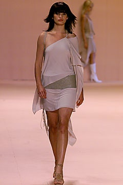beige silk asymmetric dress