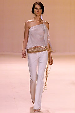 white chiffon sleeveless asymmetric relaxed draped flowing top