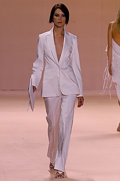 white tailored suit