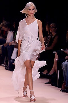 white silk sleeveless dress