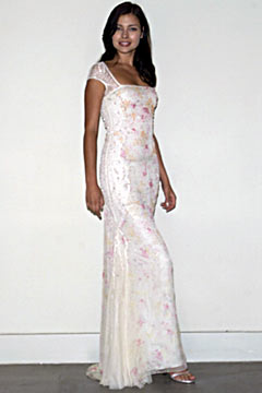 white embroidered maxi gown
