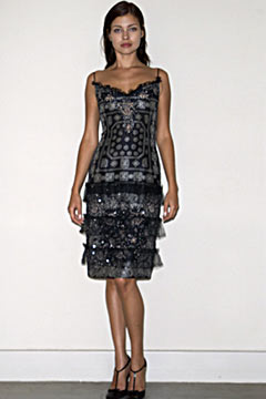 black silk lace midi dress